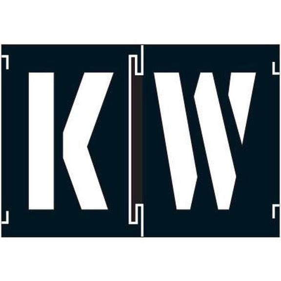 C.H. Hanson Stencil Set, Combination Set, Gothic Font, PVC, 46 Pieces 10193