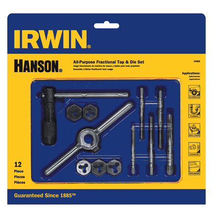 Hanson 12 Pc. Taps & Dies Carded Set