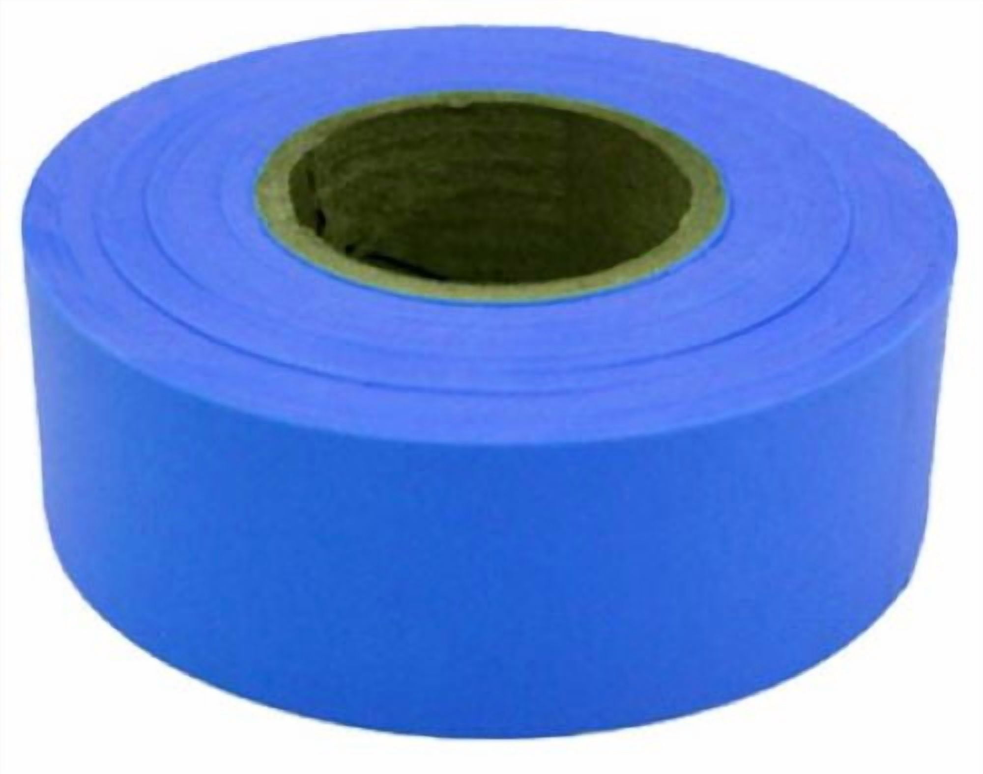 Hanson 17023 1-3/16" x 300' ft Bright Blue Vinyl Flagging Ribbon Marking Tape - Quantity of 48
