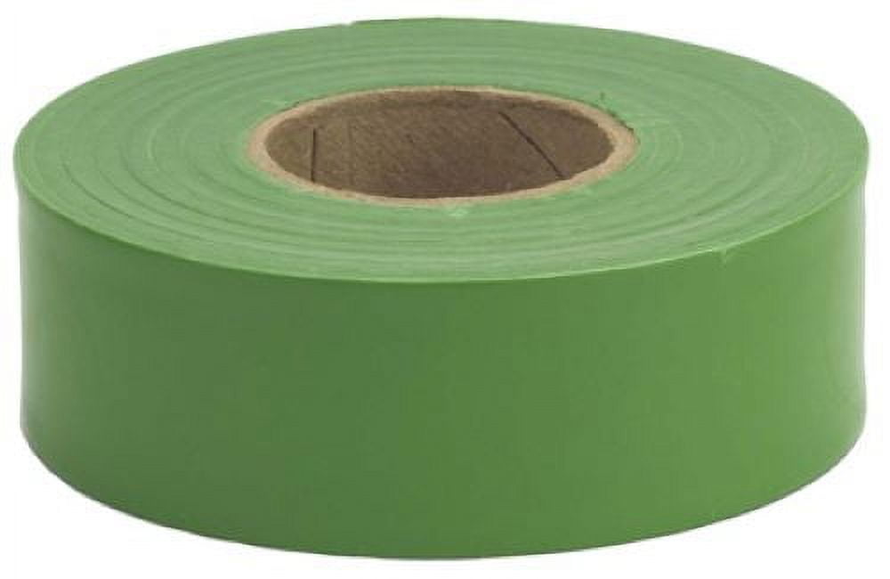 Hanson 17026 1-3/16" x 300' ft Green Vinyl Flagging Ribbon Marking Tape - Quantity of 4