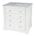 thumbnail image 1 of Hanson 36"  White Single Bathroom Vanity Set, 1 of 9
