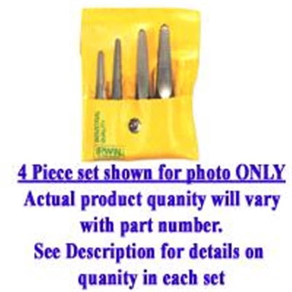 Hanson 5 Piece Straight Flute ST-1 - ST-5 Screw Extractor Set Carded