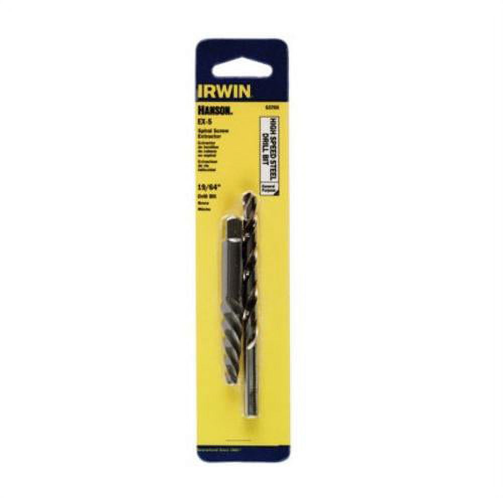 Hanson 53705 Spiral Screw Extractor & Drill Bit, 5, Each