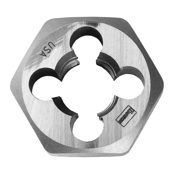 IRWIN 6637 - 9 mm-1.25 Hanson Metric HCS Solid Hexagon Die