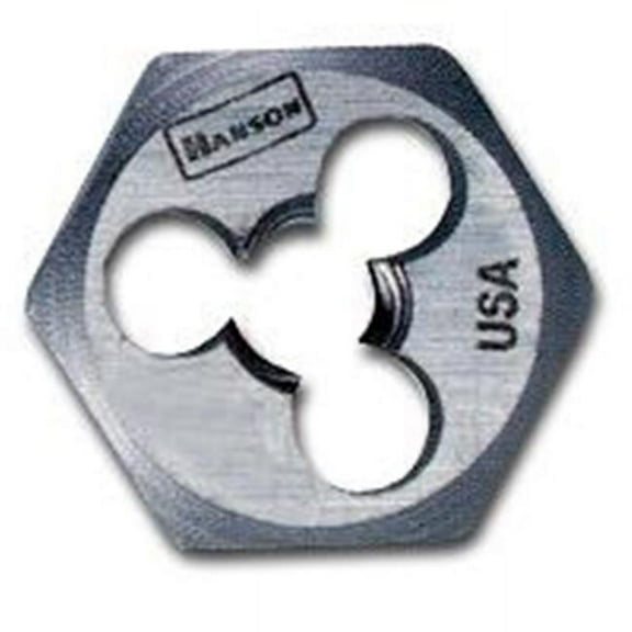 Hanson  High Carbon Steel Hexagon Die - 1in. Across Flat - 6mm-1.00