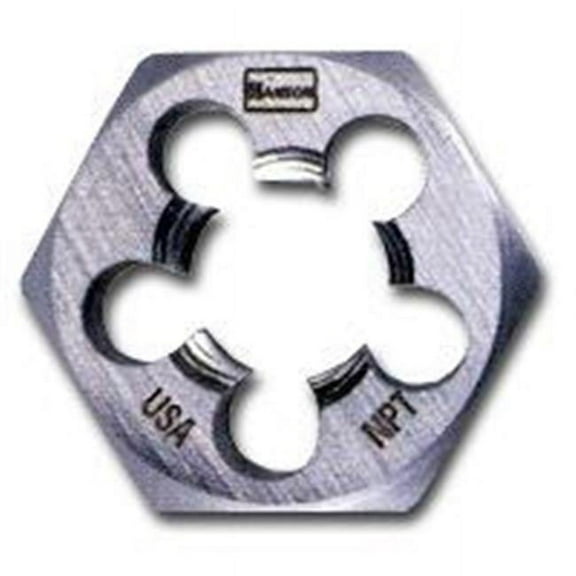 Hanson High Carbon Steel Hexagon Taper Pipe 1 Inch Across Flat Die 1/4 Inch-18 NPT