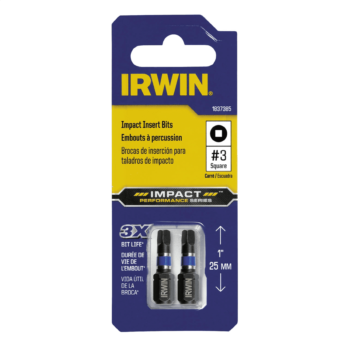 Hanson Insert Impact Bit No. 3SQ x 1OAL