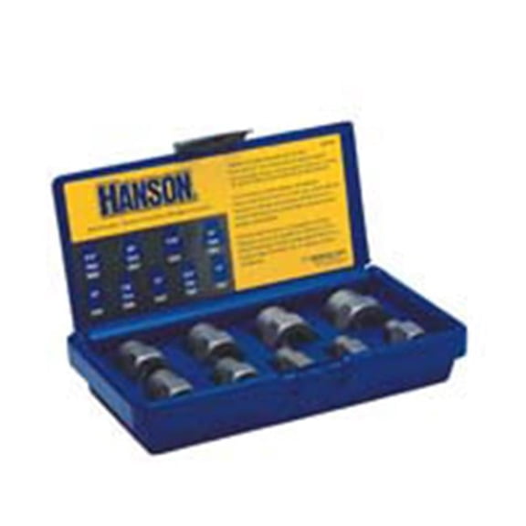 Hanson Irwin 9 Pieces Sae Bolt Extractor Set 1/4''-3/4''