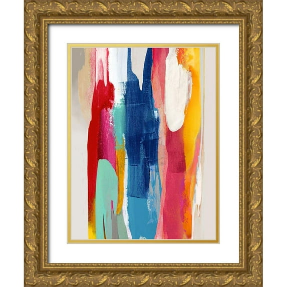 Hanson, Jackie 15x18 Gold Ornate Wood Framed with Double Matting Museum Art Print Titled - Lively V