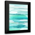 thumbnail image 1 of Hanson, Jackie 17x24 Black Modern Framed Museum Art Print Titled - Glide Aqua, 1 of 5