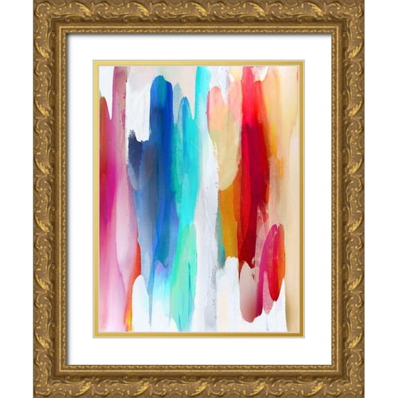 Hanson, Jackie 19x24 Gold Ornate Wood Framed with Double Matting Museum Art Print Titled - Lively II