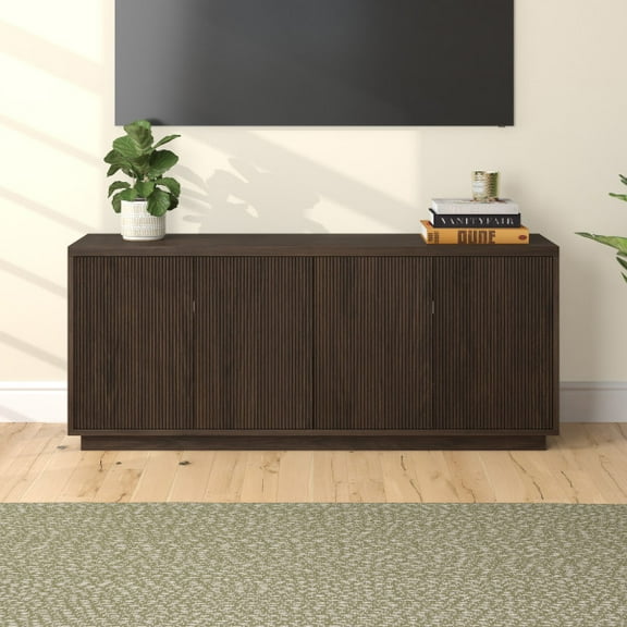 Hanson Rectangular TV Stand for TV's up to 65" in Alder Brown