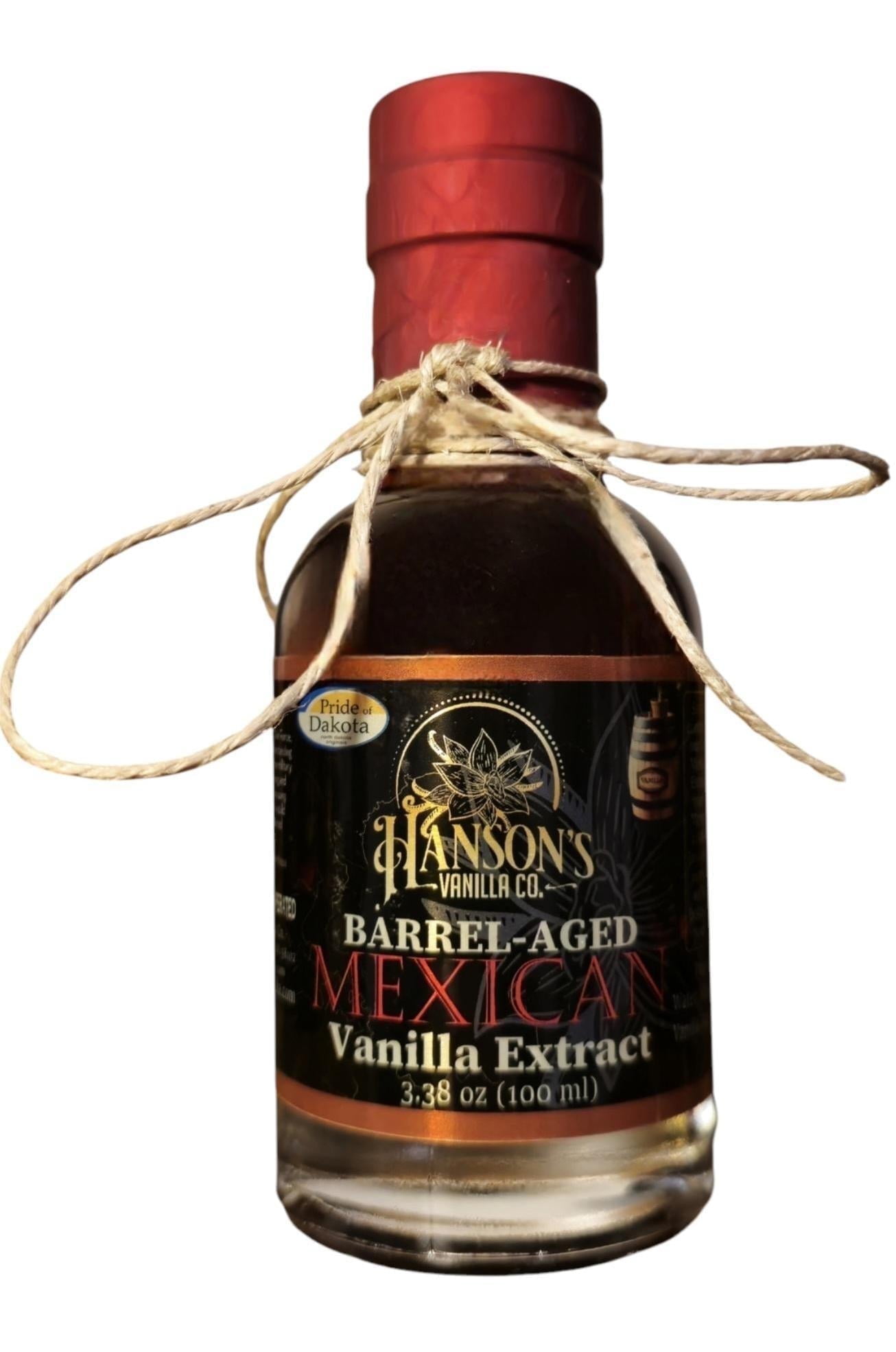 Hanson's Vanilla Co. - Barrel-Aged Mexican Vanilla Extract-Aged for 6 Months - 3.38 OZ