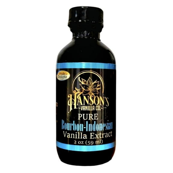 Hanson's Vanilla Co. - Pure Bourbon-Indonesian Vanilla Extract Blend - 2 oz