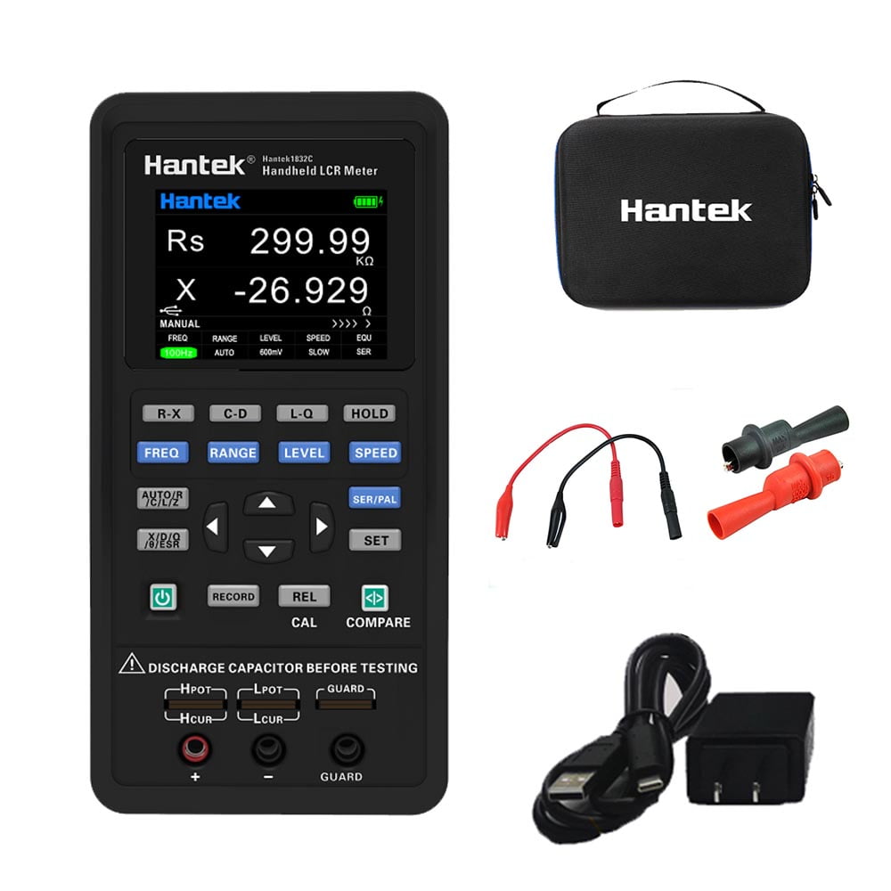 Hantek Digital LCR Meter 1832C 1833C Handheld Portable Inductance