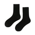 thumbnail image 1 of Hantrom Ankle Socks,Socks For Women,Medium Tube Socks Light And Thin Spring And Summer Candy Colored Multi Colored Four Season Soft Socks,Crew Socks,Moisture Wicking Socks,Slouch Socks,Black, 1 of 2