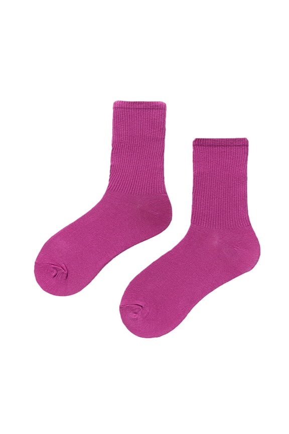 Ankle Socks,Socks For Women,Medium Tube Socks Light And Thin Spring And Summer Candy Colored Multi Colored Four Season Soft Socks,Crew Socks,Moisture Wicking Socks,Slouch Socks,Purple