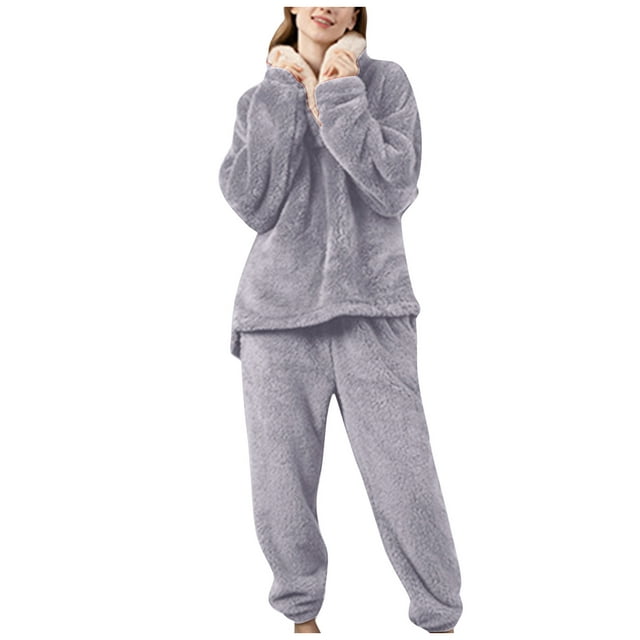 Hantrom Pajama Sets for Women 2 Piece,Pj Sets,And Winter Cardigan ...