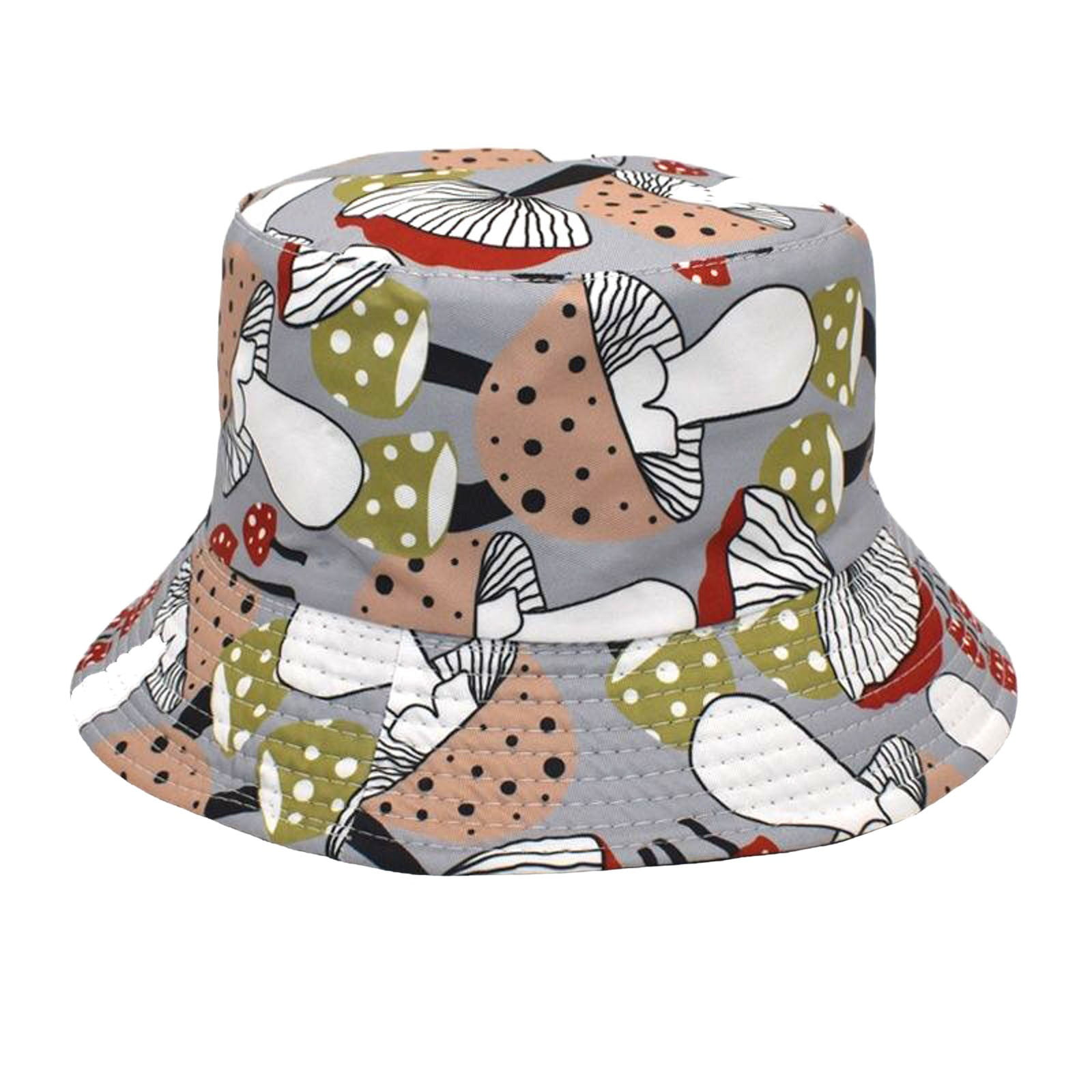 Hantrom Sun Hats For Women,Bucket Hat,Magic Mushroom Pattern Fisherman