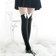 thumbnail image 1 of Hantrom Thigh High Stockings,Socks For Women,Velvet Lady Spring And Autumn White Stockings Bow Sexy Knee Socks Sexy Stocking,Knee High Stockings,Slouch Socks,Boot Socks,B, 1 of 4