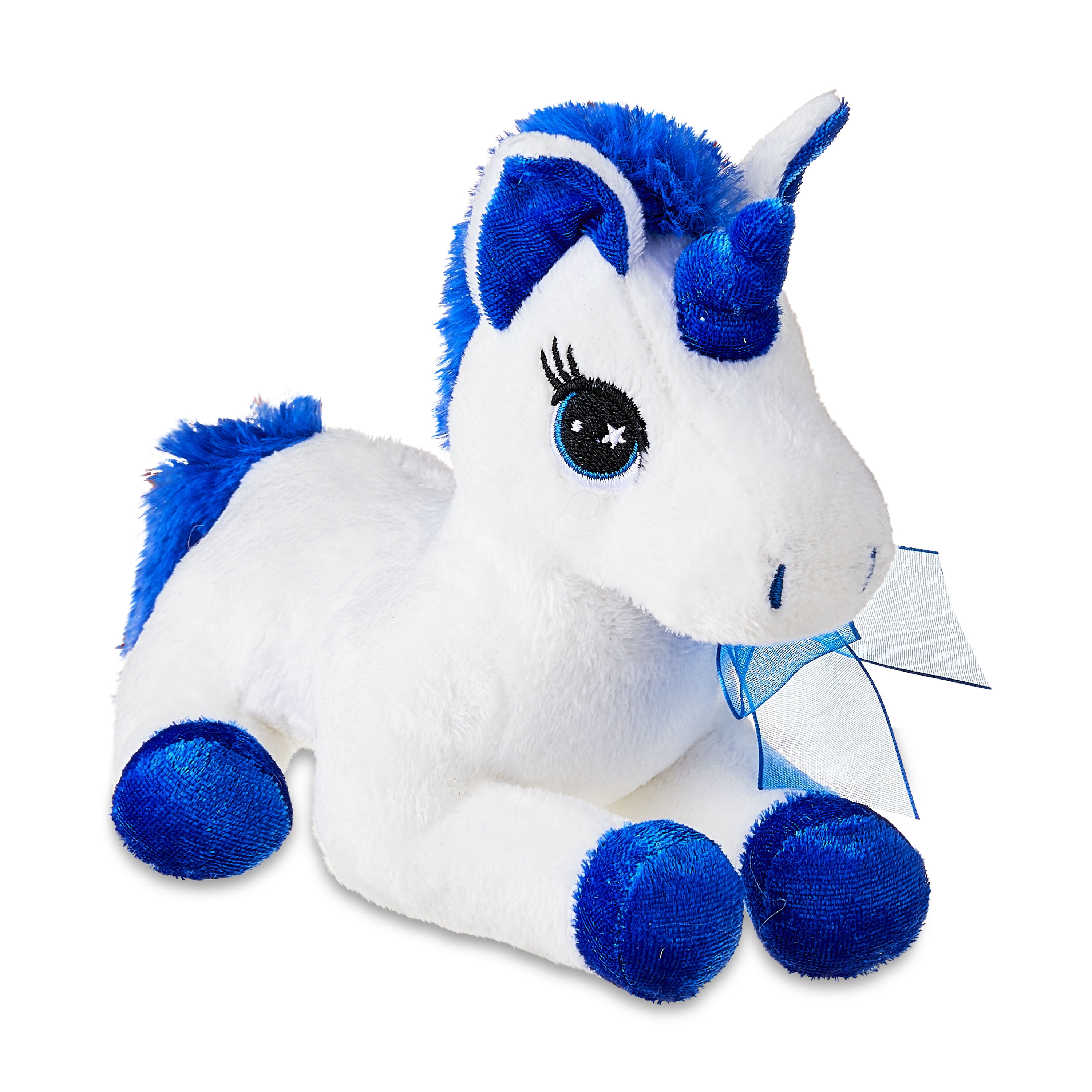 Hanukkah 7 in Plush Blue and White Unicorn, Child, Way to Celebrate