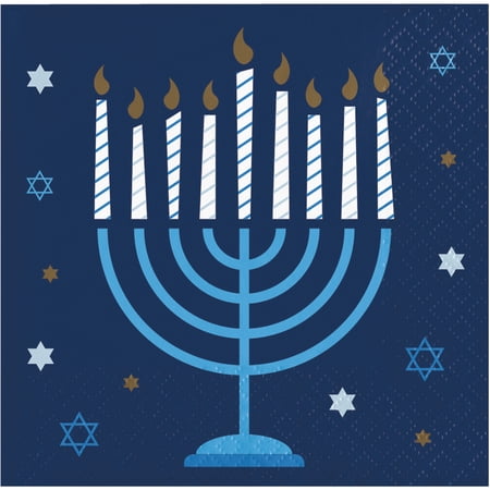Hanukkah Beverage Napkins, 48 ct