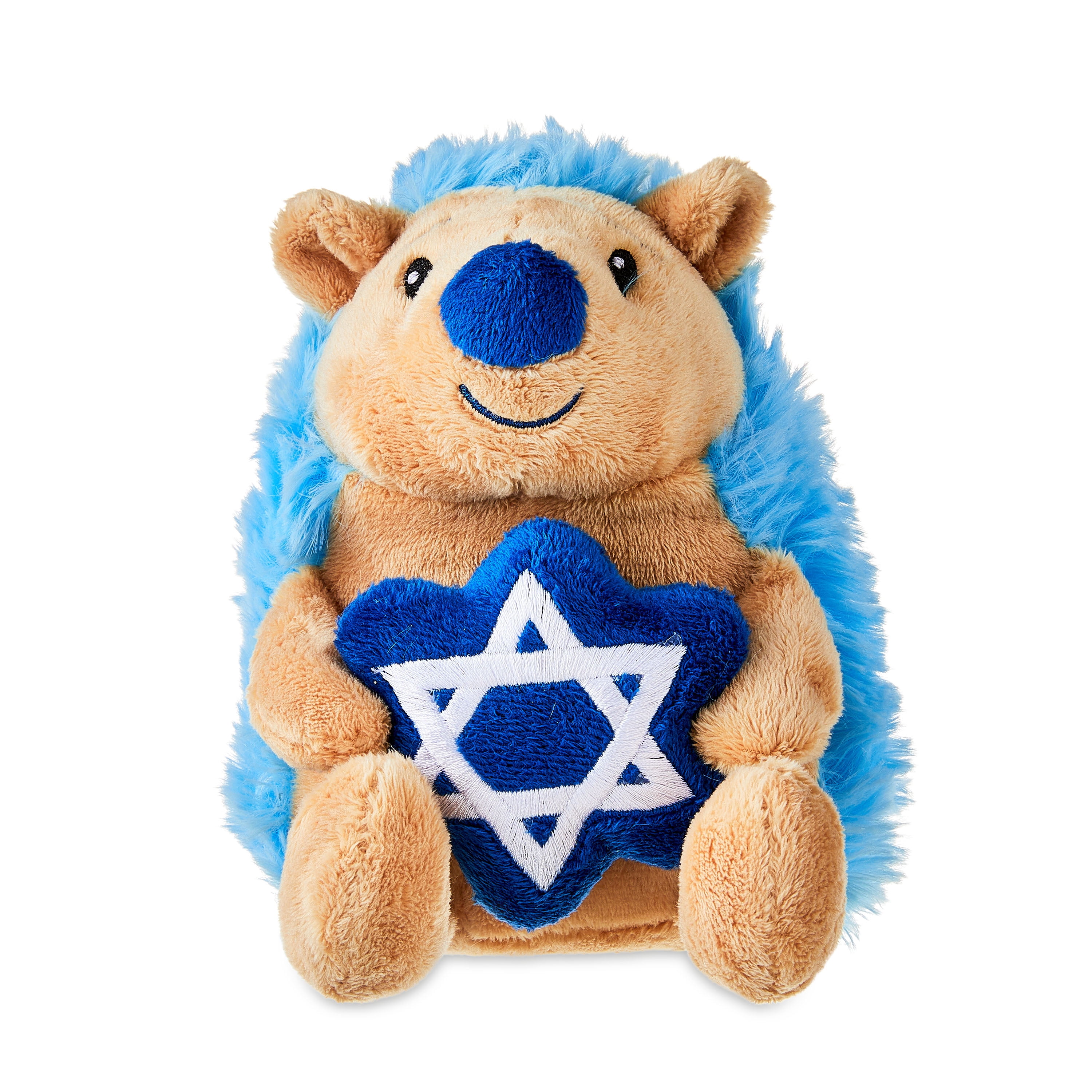 Hanukkah Blue Hedgehog Child's Plush Toy, 7 in, by Way to Celebrate