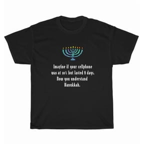 Hanukkah Chanukah Cellphone Quote T-Shirt Unisex Tee Gift New