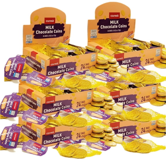 Chocolate Coins, Bulk Chanukah Gelt, 144 ct