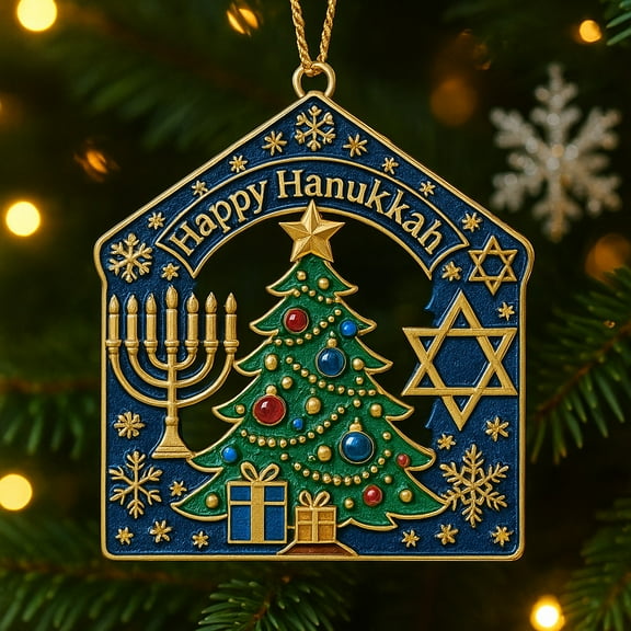 Hanukkah Christmas Ornament A Celebration Of Light And