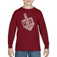 thumbnail image 1 of Hanukkah Dreidel - Boy's Word Art Long Sleeve T-Shirt, 1 of 2