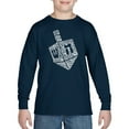 thumbnail image 1 of Hanukkah Dreidel - Boy's Word Art Long Sleeve T-Shirt, 1 of 2