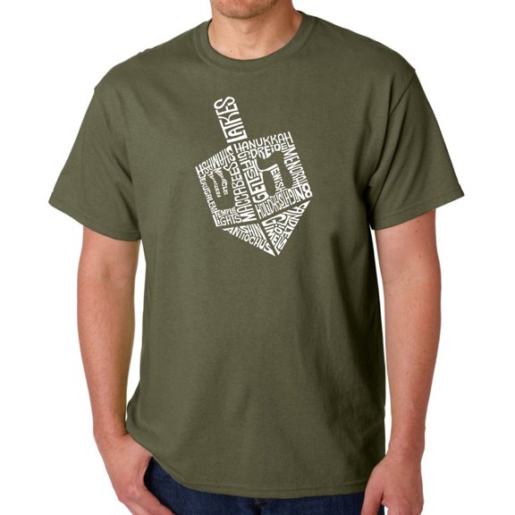 Hanukkah Dreidel - Men's Word Art T-Shirt