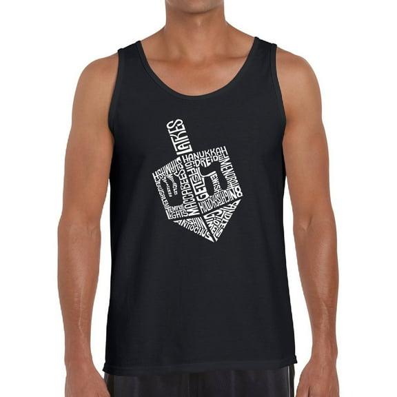 Hanukkah Dreidel - Men's Word Art Tank Top