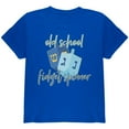 thumbnail image 1 of Hanukkah Dreidel Old School Fidget Spinner Youth T Shirt Royal YSM, 1 of 1
