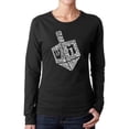 thumbnail image 1 of Hanukkah Dreidel - Women's Word Art Long Sleeve T-Shirt, 1 of 2