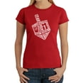 thumbnail image 1 of Hanukkah Dreidel - Women's Word Art T-Shirt, 1 of 2