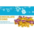 thumbnail image 1 of Hanukkah Gelt Chocolate Gold Coins Milk Chocolate 12 Mesh Bags for Hanukkah Parties, 1 of 9