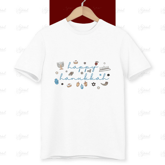 Hanukkah Gifts For Jewish Festival Of Lights Design Unisex T-Shirt, up to size 5XL