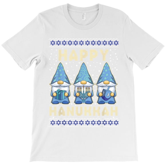 Hanukkah Gnomes Jewish Candles Festival Lights Lover Themed Holiday - Best Gift G33273 Unisex T-Shirt, Up to Size 5XL