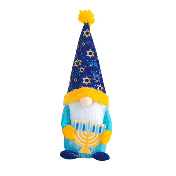 Hanukkah Gnomes Plush Chanukah Decorations Dwarf Doll Figurine for Farmhouse Kitchen Tiered Tray Scandinavian Tomtes