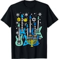 thumbnail image 1 of Hanukkah Guitars Chanukah Jewish Rock Rocker Men Boys Kids T-Shirt, 1 of 4