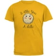 thumbnail image 1 of Hanukkah I Like You A Latke Mens T Shirt Gold 2XL, 1 of 1