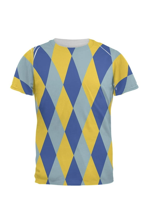 Hanukkah Jester Harlequin Costume All Over Mens T Shirt Multi LG