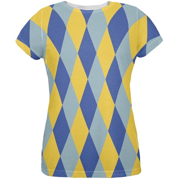 Hanukkah Jester Harlequin Costume All Over Womens T Shirt Multi LG