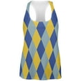 thumbnail image 1 of Hanukkah Jester Harlequin Costume All Over Womens Work Out Tank Top Multi MD, 1 of 2
