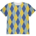 thumbnail image 1 of Hanukkah Jester Harlequin Costume All Over Youth T Shirt Multi YSM, 1 of 2
