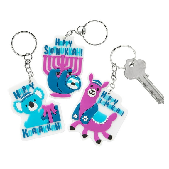 Hanukkah Keychains, Apparel Accessories, Hanukkah, 12 Pieces