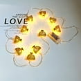 thumbnail image 1 of Hanukkah LED String Lights, Blue Copper Wire, Battery Operated 10 LED Candle Lights with Multiple Flashing Modes, Indoor IP42 Rated, 165cm Length, Holiday Party Decor, Jewish Festival Lighting, 1 of 9