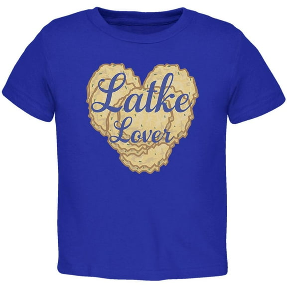 Hanukkah Latke Lover Toddler T Shirt Royal 4T